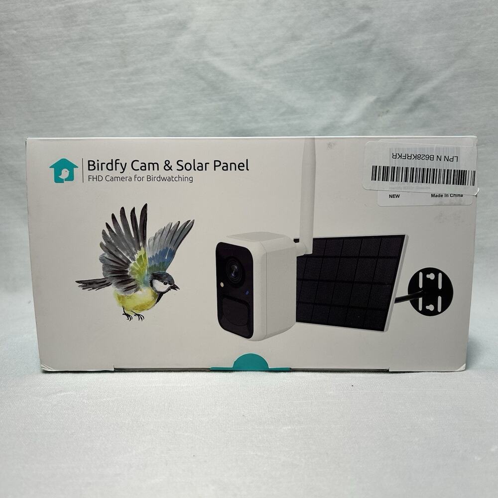 Birdfy Cam&Solar Panel FHD Cam w/ Two Way Audio Birdwatching Mod. NI-8242 READ